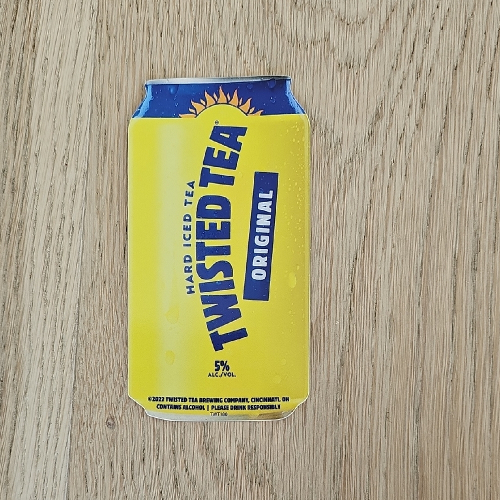 NWOT Twisted Tea Original Can Sticker